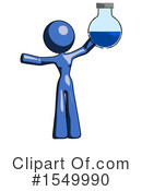 Blue Design Mascot Clipart #1549990 by Leo Blanchette