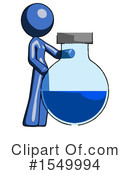 Blue Design Mascot Clipart #1549994 by Leo Blanchette