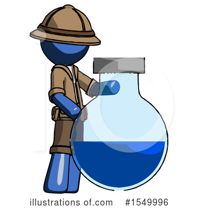 Royalty-Free (RF) Blue Design Mascot Clipart Illustration by Leo Blanchette - Stock Sample #1549996