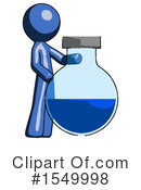 Blue Design Mascot Clipart #1549998 by Leo Blanchette