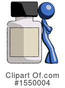 Blue Design Mascot Clipart #1550004 by Leo Blanchette