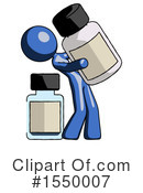 Blue Design Mascot Clipart #1550007 by Leo Blanchette