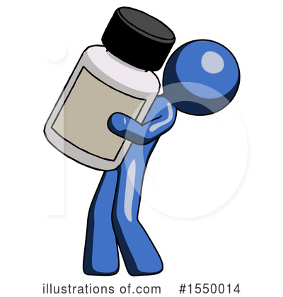Royalty-Free (RF) Blue Design Mascot Clipart Illustration by Leo Blanchette - Stock Sample #1550014