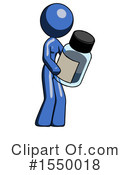 Blue Design Mascot Clipart #1550018 by Leo Blanchette