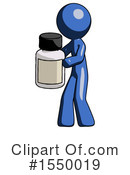 Blue Design Mascot Clipart #1550019 by Leo Blanchette