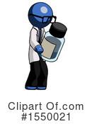 Blue Design Mascot Clipart #1550021 by Leo Blanchette