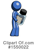 Blue Design Mascot Clipart #1550022 by Leo Blanchette