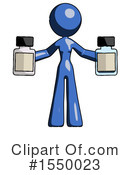 Blue Design Mascot Clipart #1550023 by Leo Blanchette