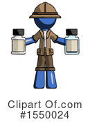 Blue Design Mascot Clipart #1550024 by Leo Blanchette