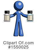 Blue Design Mascot Clipart #1550025 by Leo Blanchette