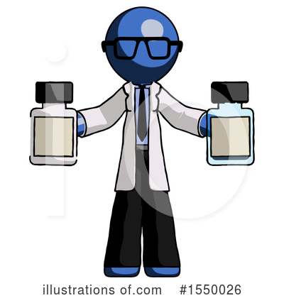 Royalty-Free (RF) Blue Design Mascot Clipart Illustration by Leo Blanchette - Stock Sample #1550026