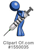 Blue Design Mascot Clipart #1550035 by Leo Blanchette