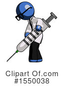 Blue Design Mascot Clipart #1550038 by Leo Blanchette