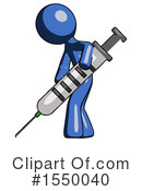 Blue Design Mascot Clipart #1550040 by Leo Blanchette