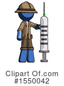 Blue Design Mascot Clipart #1550042 by Leo Blanchette