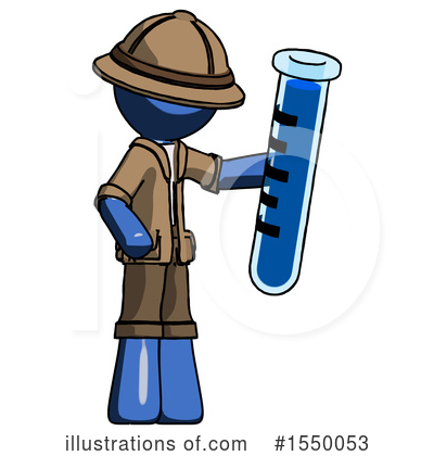 Royalty-Free (RF) Blue Design Mascot Clipart Illustration by Leo Blanchette - Stock Sample #1550053