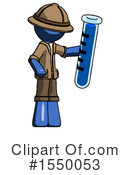 Blue Design Mascot Clipart #1550053 by Leo Blanchette