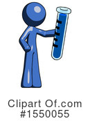 Blue Design Mascot Clipart #1550055 by Leo Blanchette