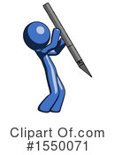 Blue Design Mascot Clipart #1550071 by Leo Blanchette