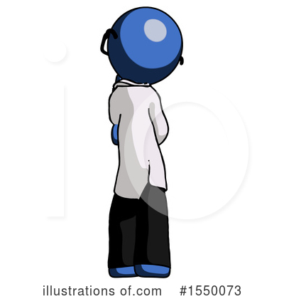 Royalty-Free (RF) Blue Design Mascot Clipart Illustration by Leo Blanchette - Stock Sample #1550073