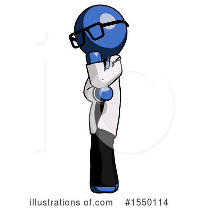 Royalty-Free (RF) Blue Design Mascot Clipart Illustration by Leo Blanchette - Stock Sample #1550114