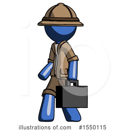 Royalty-Free (RF) Blue Design Mascot Clipart Illustration by Leo Blanchette - Stock Sample #1550115