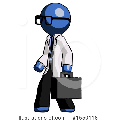 Royalty-Free (RF) Blue Design Mascot Clipart Illustration by Leo Blanchette - Stock Sample #1550116