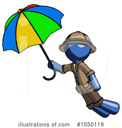Royalty-Free (RF) Blue Design Mascot Clipart Illustration by Leo Blanchette - Stock Sample #1550119