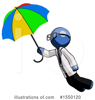 Royalty-Free (RF) Blue Design Mascot Clipart Illustration by Leo Blanchette - Stock Sample #1550120
