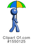 Blue Design Mascot Clipart #1550125 by Leo Blanchette