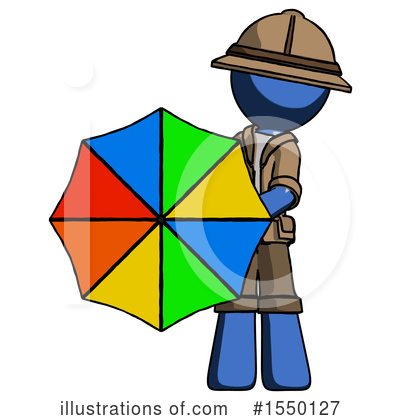 Royalty-Free (RF) Blue Design Mascot Clipart Illustration by Leo Blanchette - Stock Sample #1550127