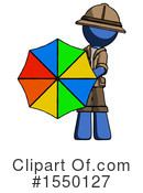 Blue Design Mascot Clipart #1550127 by Leo Blanchette