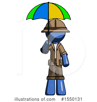 Royalty-Free (RF) Blue Design Mascot Clipart Illustration by Leo Blanchette - Stock Sample #1550131