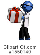 Blue Design Mascot Clipart #1550140 by Leo Blanchette