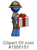 Blue Design Mascot Clipart #1550151 by Leo Blanchette