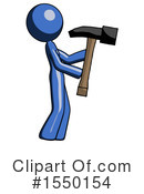 Blue Design Mascot Clipart #1550154 by Leo Blanchette