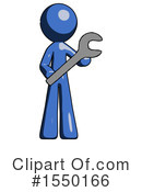 Blue Design Mascot Clipart #1550166 by Leo Blanchette