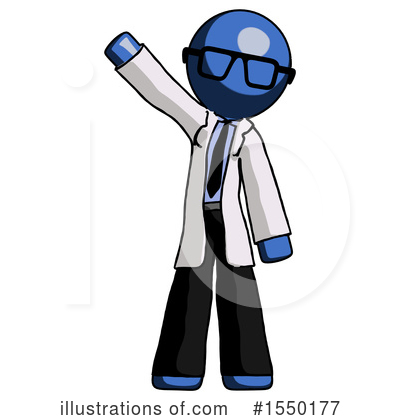 Royalty-Free (RF) Blue Design Mascot Clipart Illustration by Leo Blanchette - Stock Sample #1550177