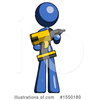 Royalty-Free (RF) Blue Design Mascot Clipart Illustration by Leo Blanchette - Stock Sample #1550180