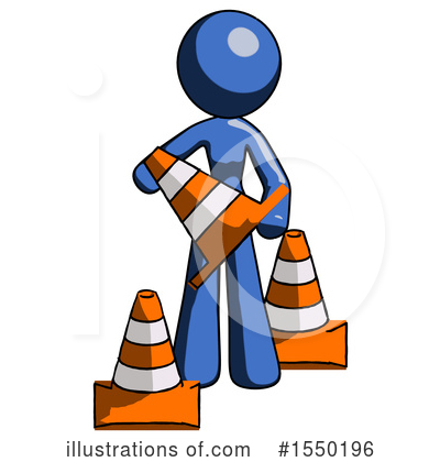 Royalty-Free (RF) Blue Design Mascot Clipart Illustration by Leo Blanchette - Stock Sample #1550196