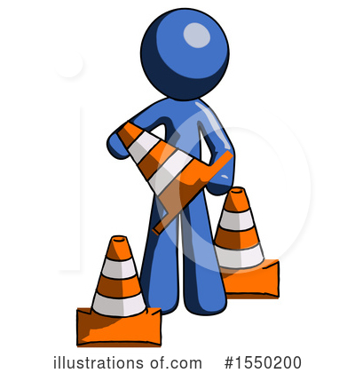 Royalty-Free (RF) Blue Design Mascot Clipart Illustration by Leo Blanchette - Stock Sample #1550200