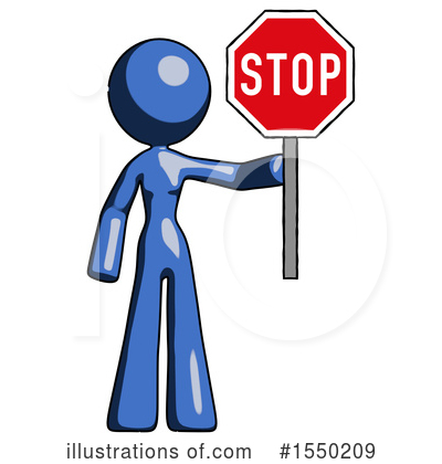 Royalty-Free (RF) Blue Design Mascot Clipart Illustration by Leo Blanchette - Stock Sample #1550209