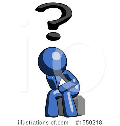 Royalty-Free (RF) Blue Design Mascot Clipart Illustration by Leo Blanchette - Stock Sample #1550218