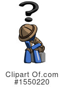 Blue Design Mascot Clipart #1550220 by Leo Blanchette