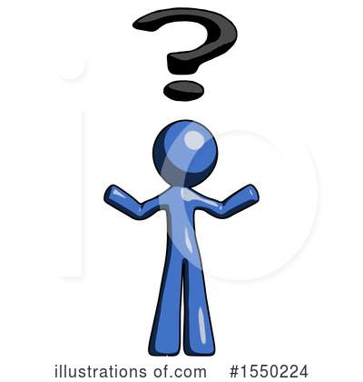 Royalty-Free (RF) Blue Design Mascot Clipart Illustration by Leo Blanchette - Stock Sample #1550224