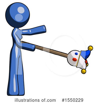 Royalty-Free (RF) Blue Design Mascot Clipart Illustration by Leo Blanchette - Stock Sample #1550229