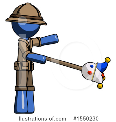 Royalty-Free (RF) Blue Design Mascot Clipart Illustration by Leo Blanchette - Stock Sample #1550230