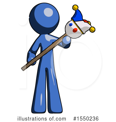 Royalty-Free (RF) Blue Design Mascot Clipart Illustration by Leo Blanchette - Stock Sample #1550236