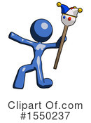Blue Design Mascot Clipart #1550237 by Leo Blanchette