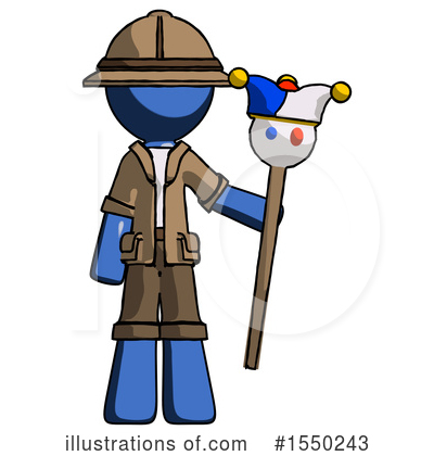 Royalty-Free (RF) Blue Design Mascot Clipart Illustration by Leo Blanchette - Stock Sample #1550243